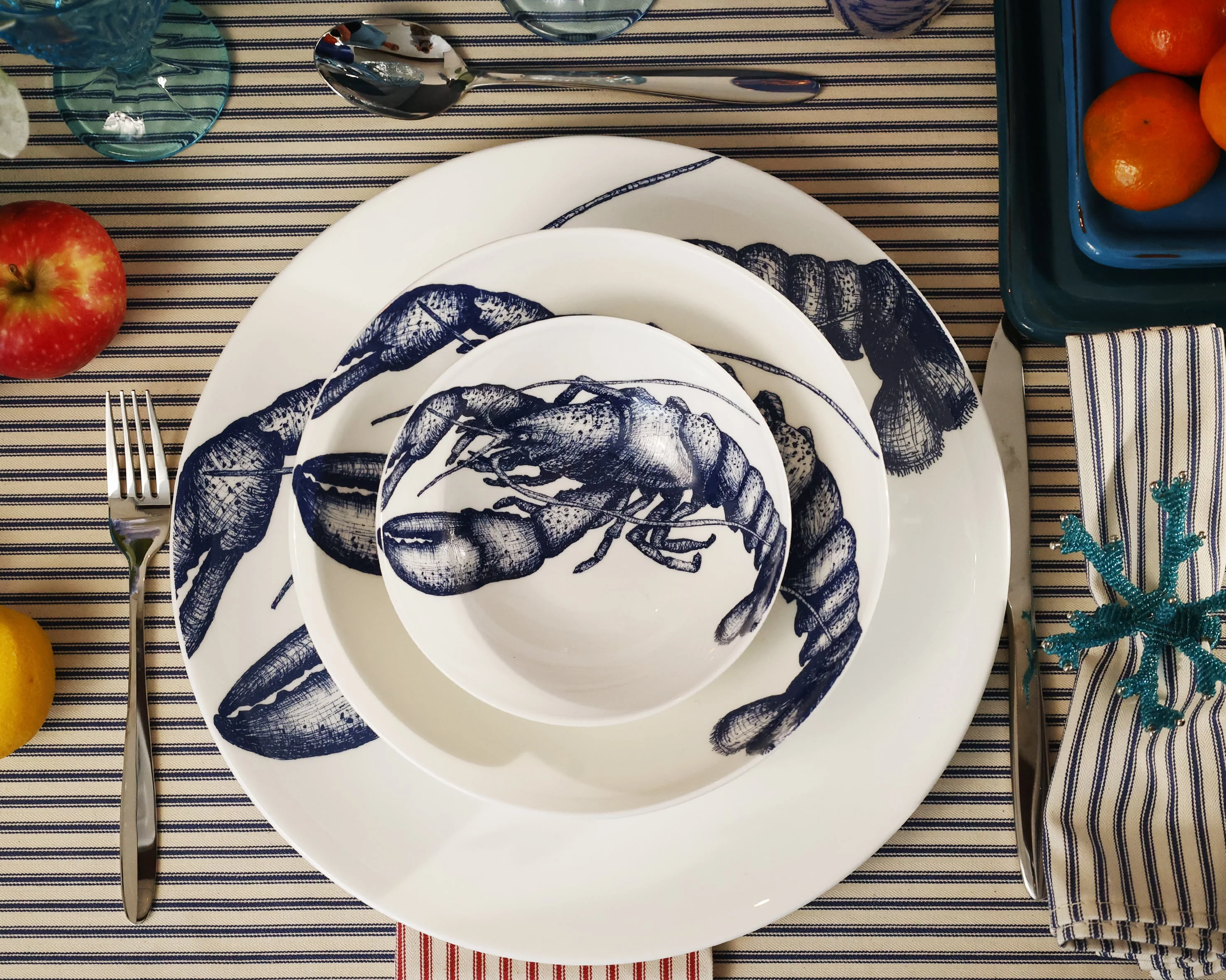 Bone China Lobster Pasta Bowl - Image 5