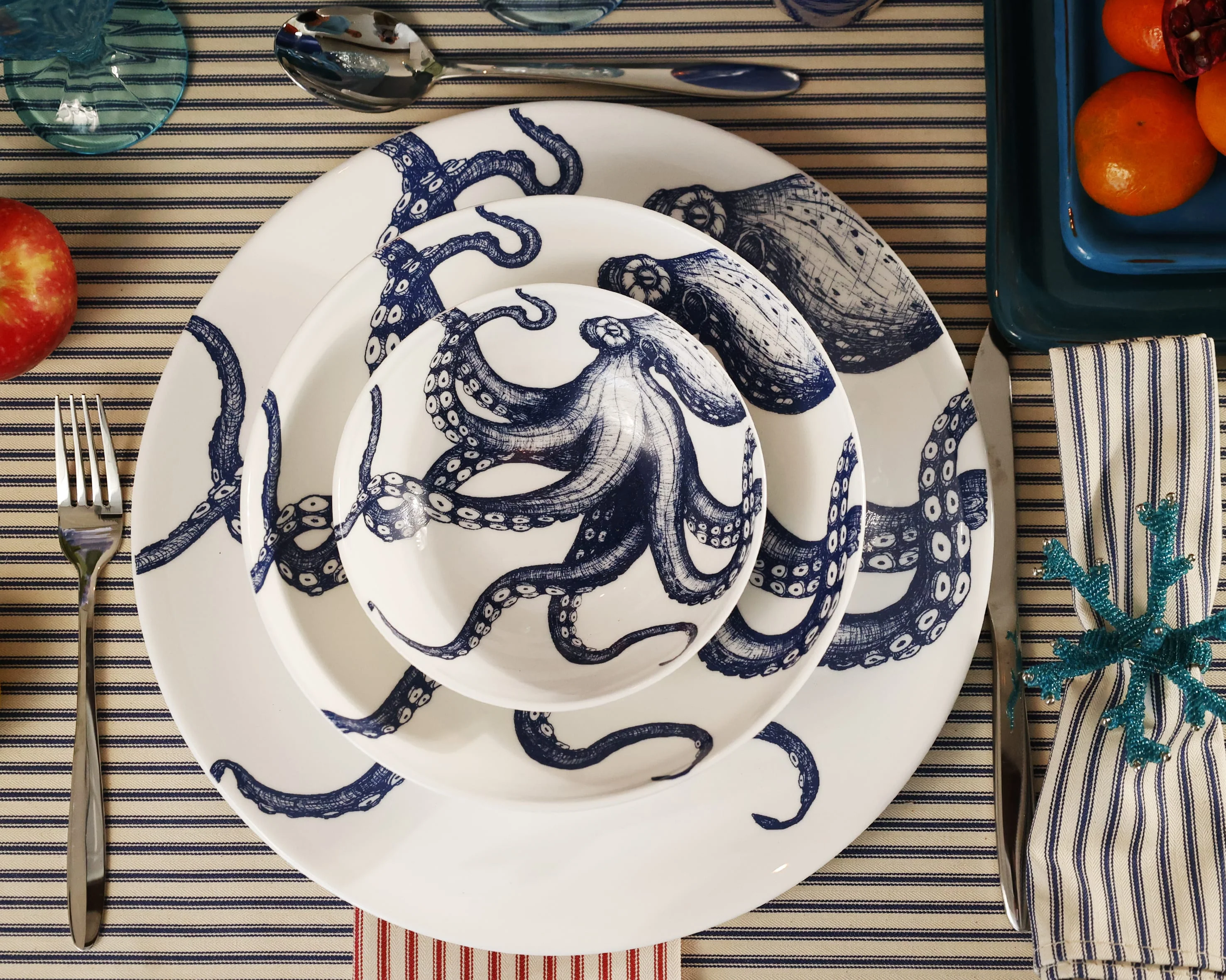 Bone China Octopus Bowl - Image 5
