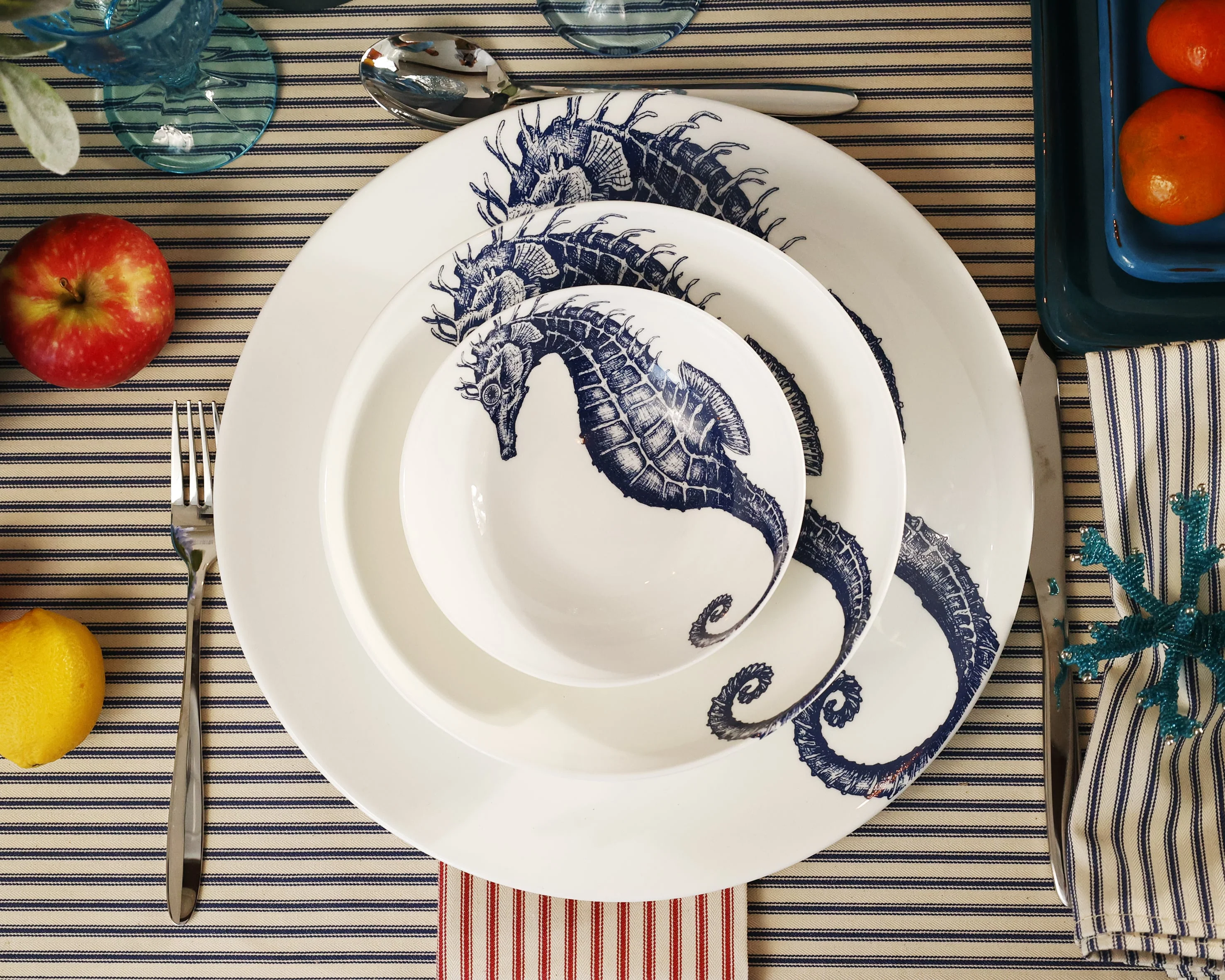 Bone China Seahorse Bowl - Image 5