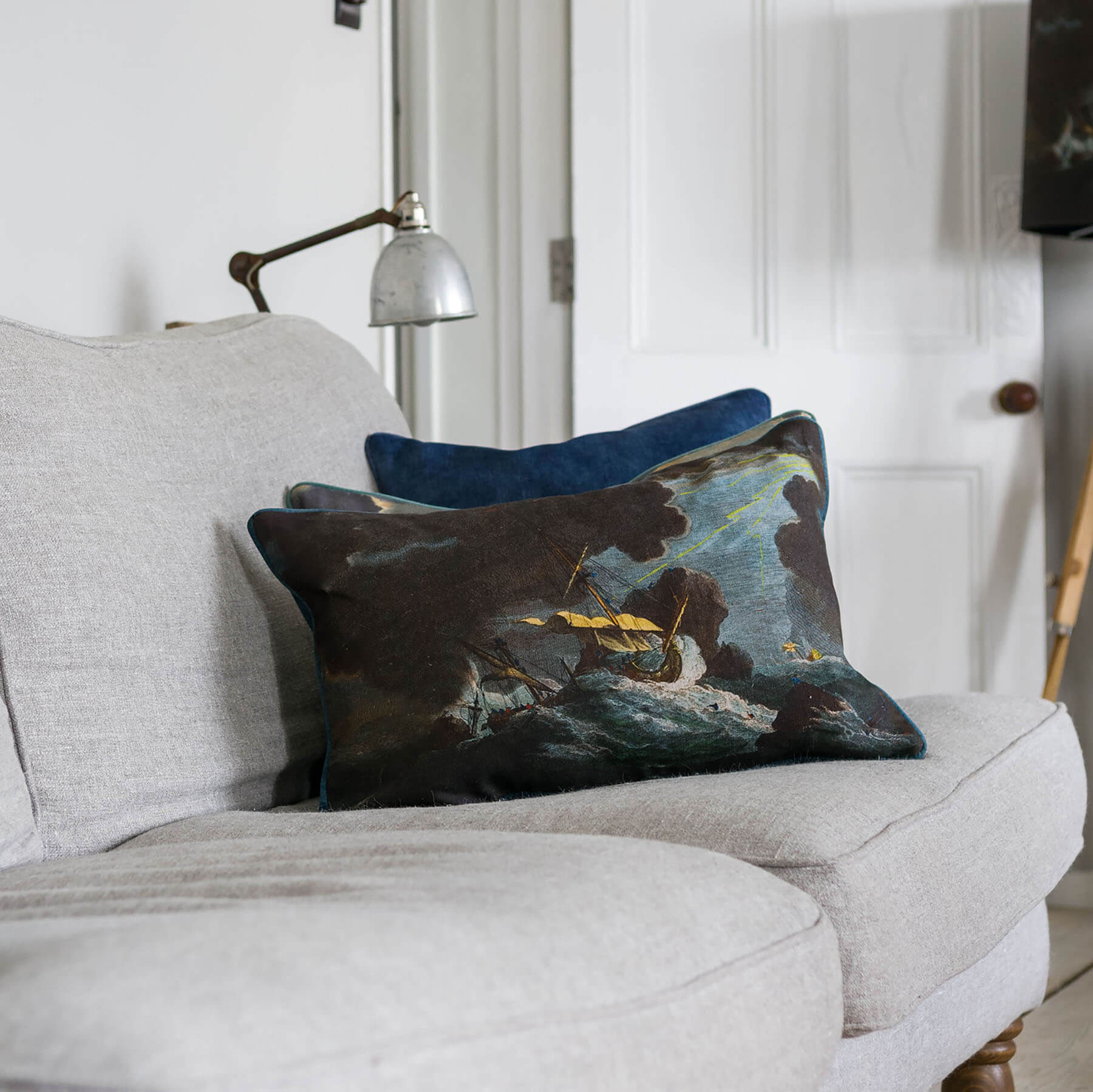 Shipwreck Night Rectangle Cushion Cover - Image 3