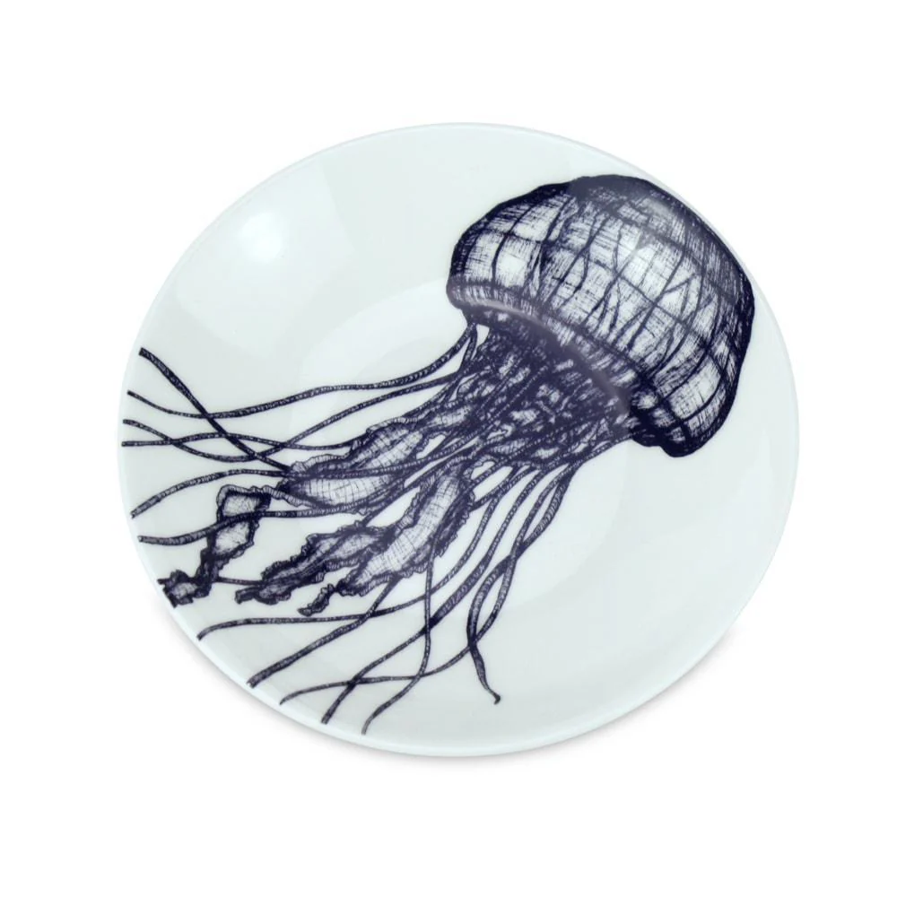 Bone China Nibbles Dish With Jellyfish Design - Image 4