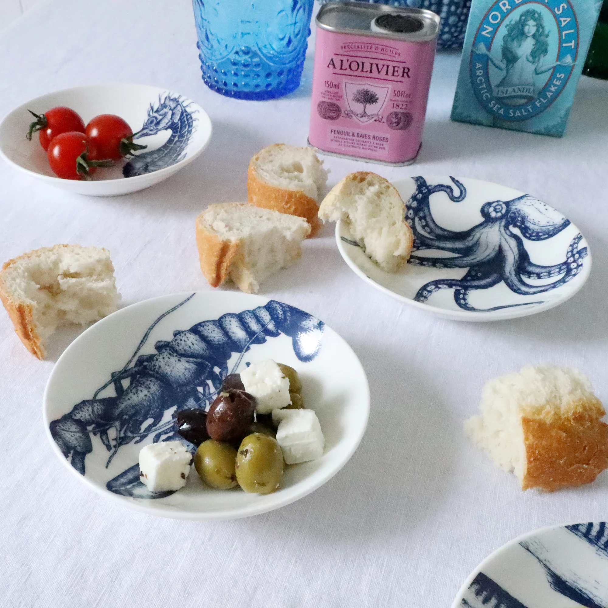 Bone China Nibbles Dish With Lobster Design - Image 4