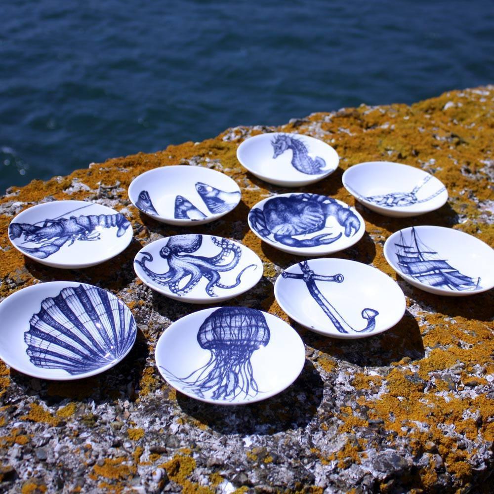 Bone China Nibbles Dish With Octopus Design - Image 4