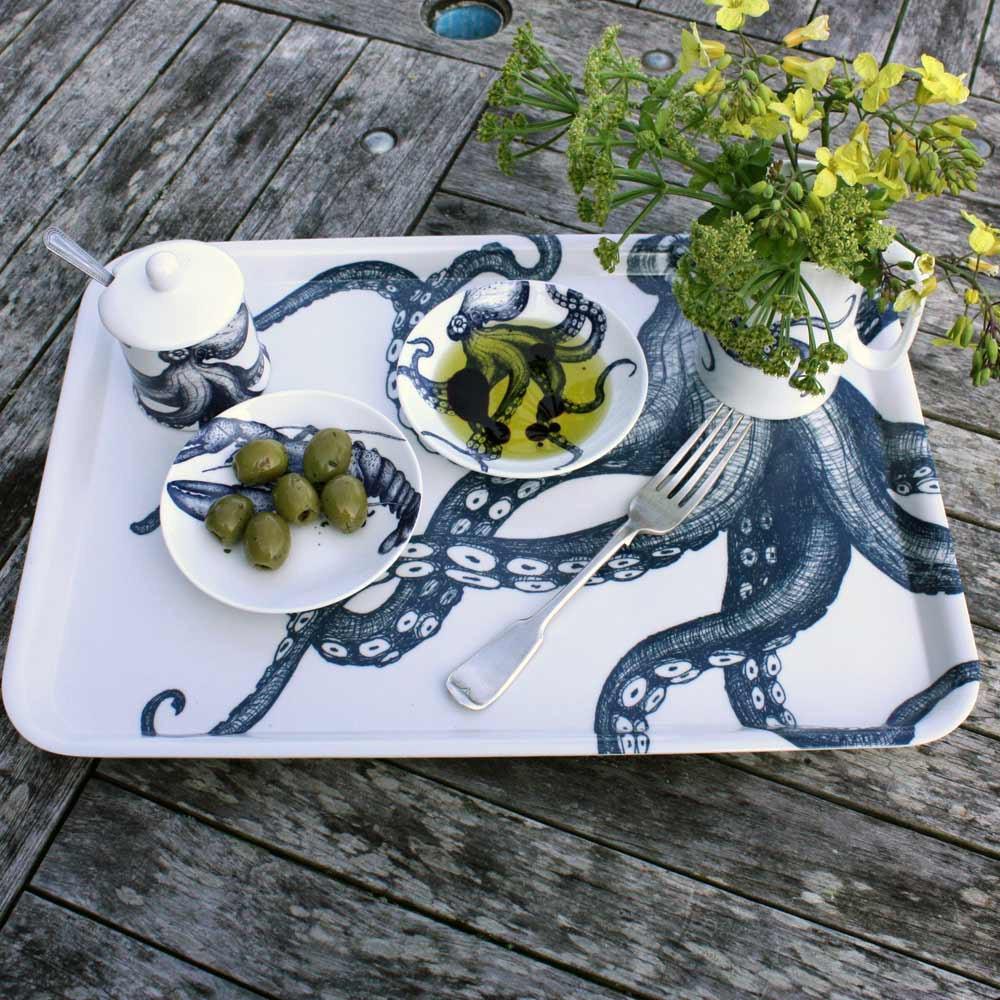 Bone China Nibbles Dish With Octopus Design - Image 5