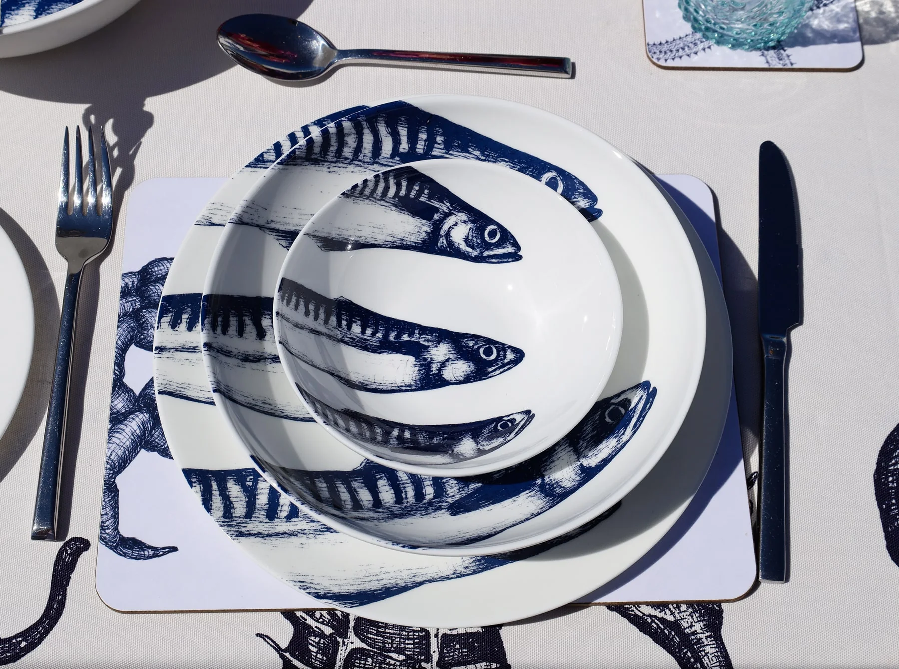 Bone China Mackerel Dinner Plate - Image 4