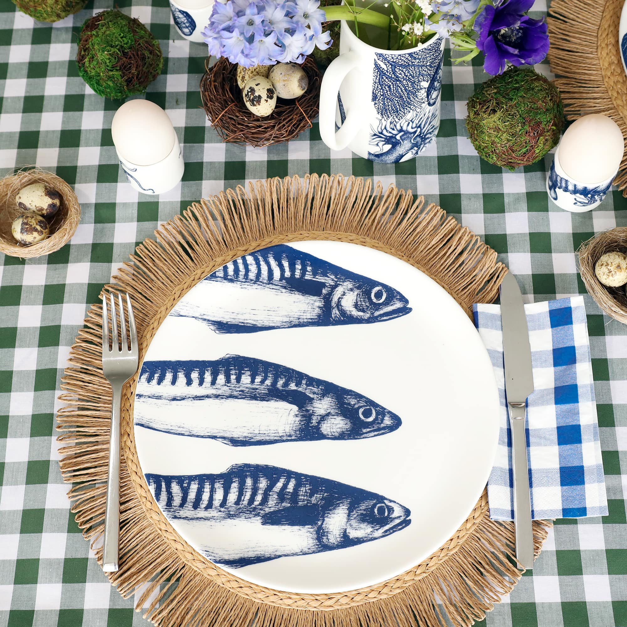 Bone China Mackerel Dinner Plate - Image 5