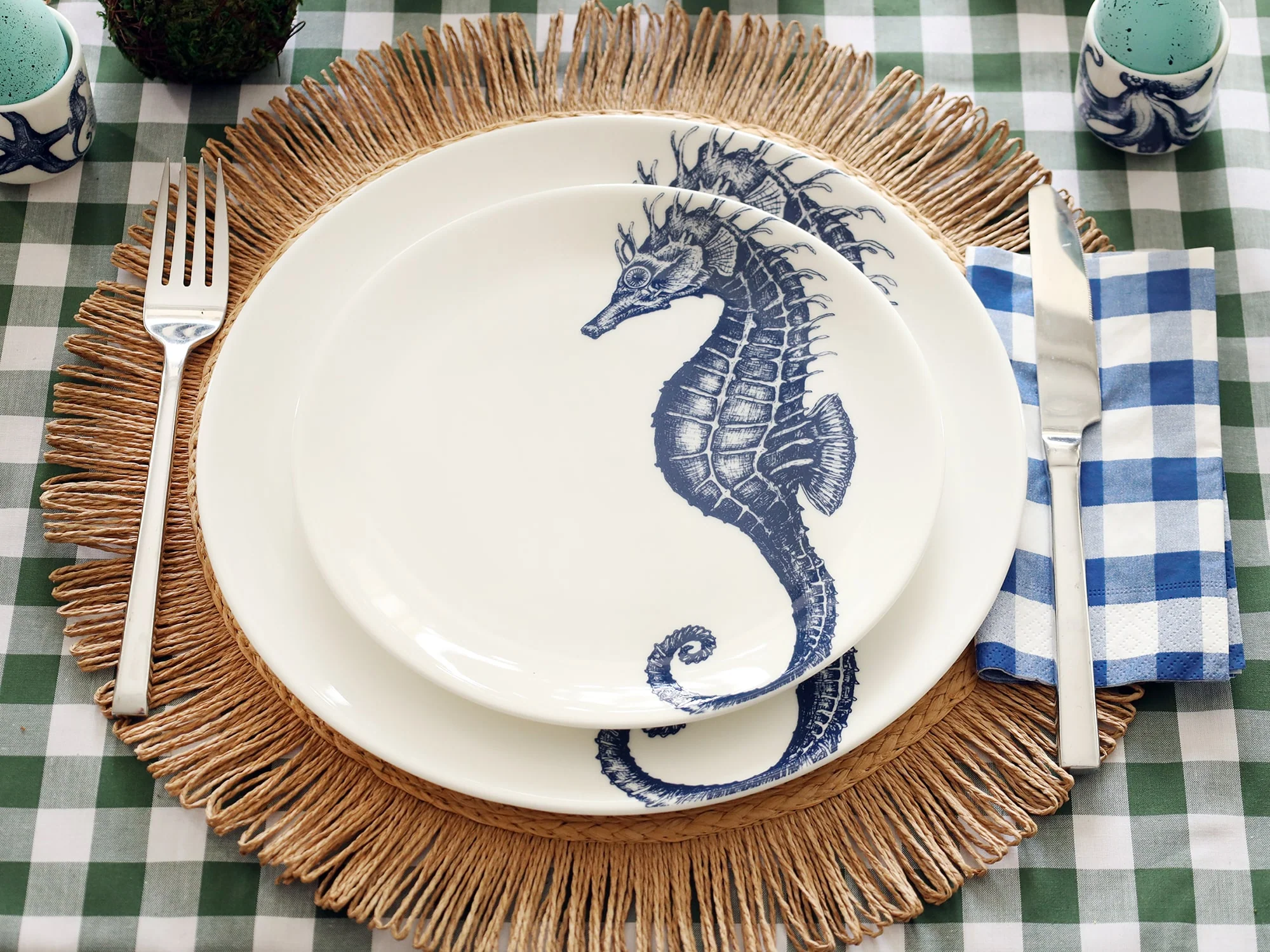 Bone China Seahorse Side Plate - Image 6