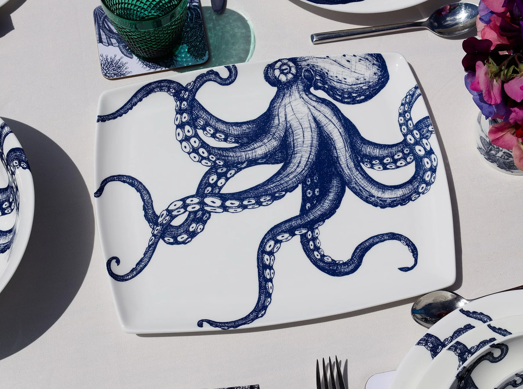 Bone China Octopus Platter - Image 5