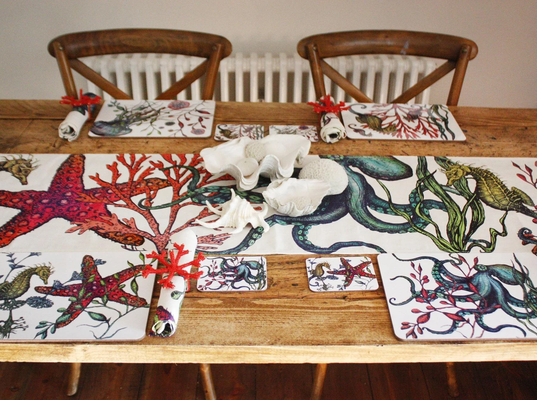 Reef Sea Creature Placemats, Set Of 4 - Image 4