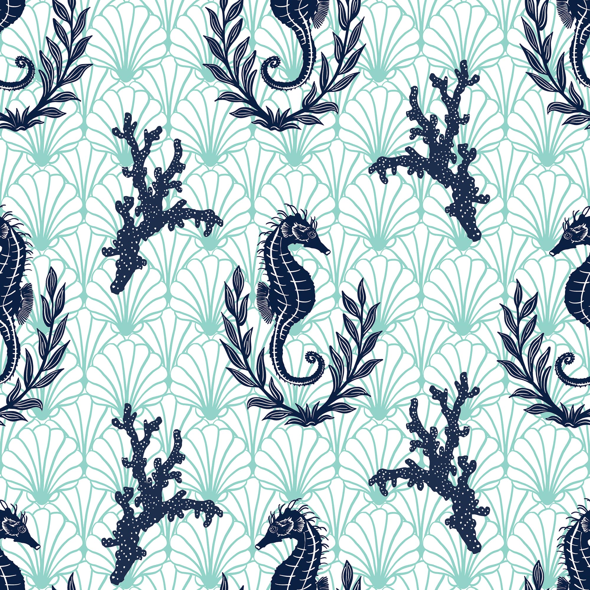 Sea Dream Pyjamas - Navy & Aqua - Image 5