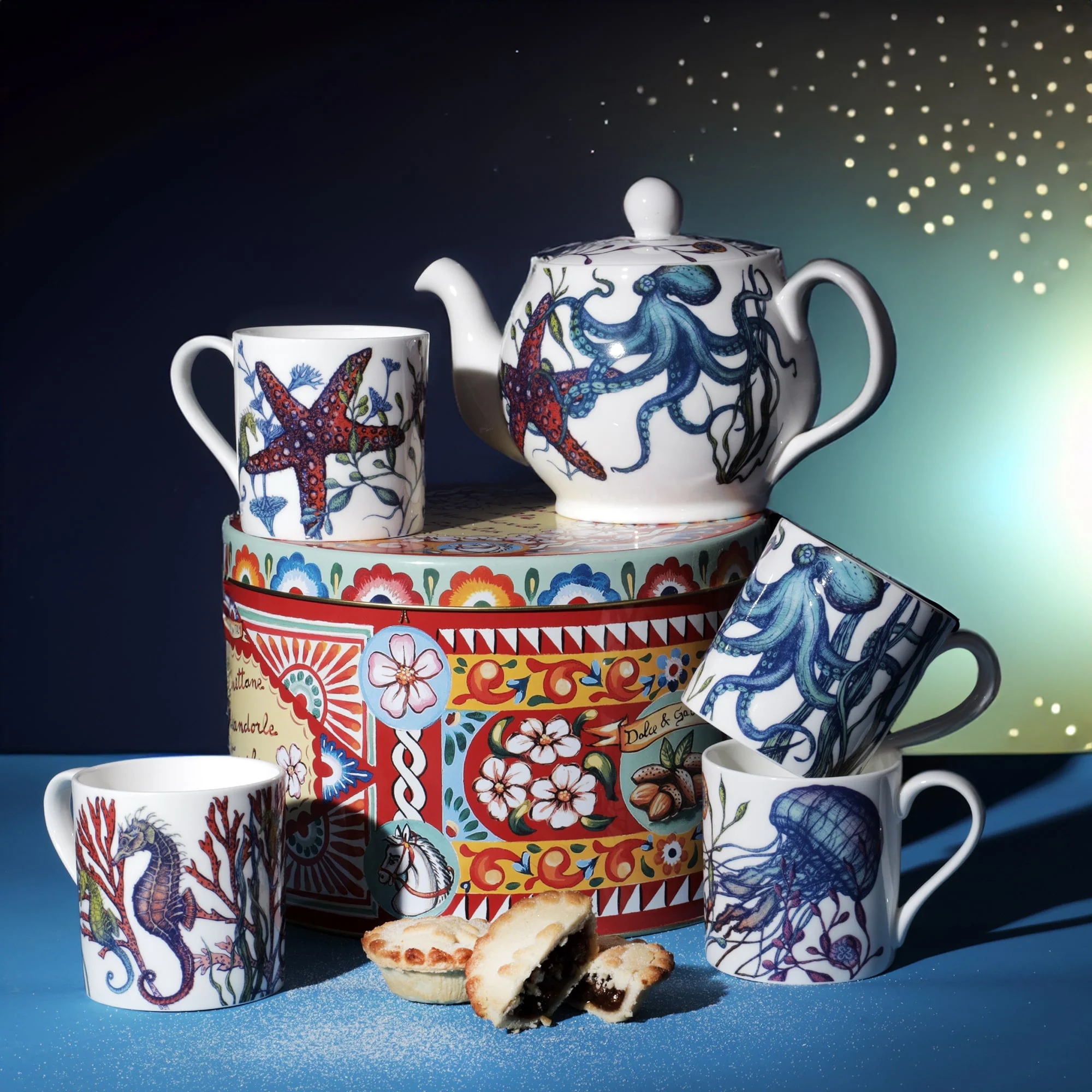 Bone China Reef Mug Set - Image 3