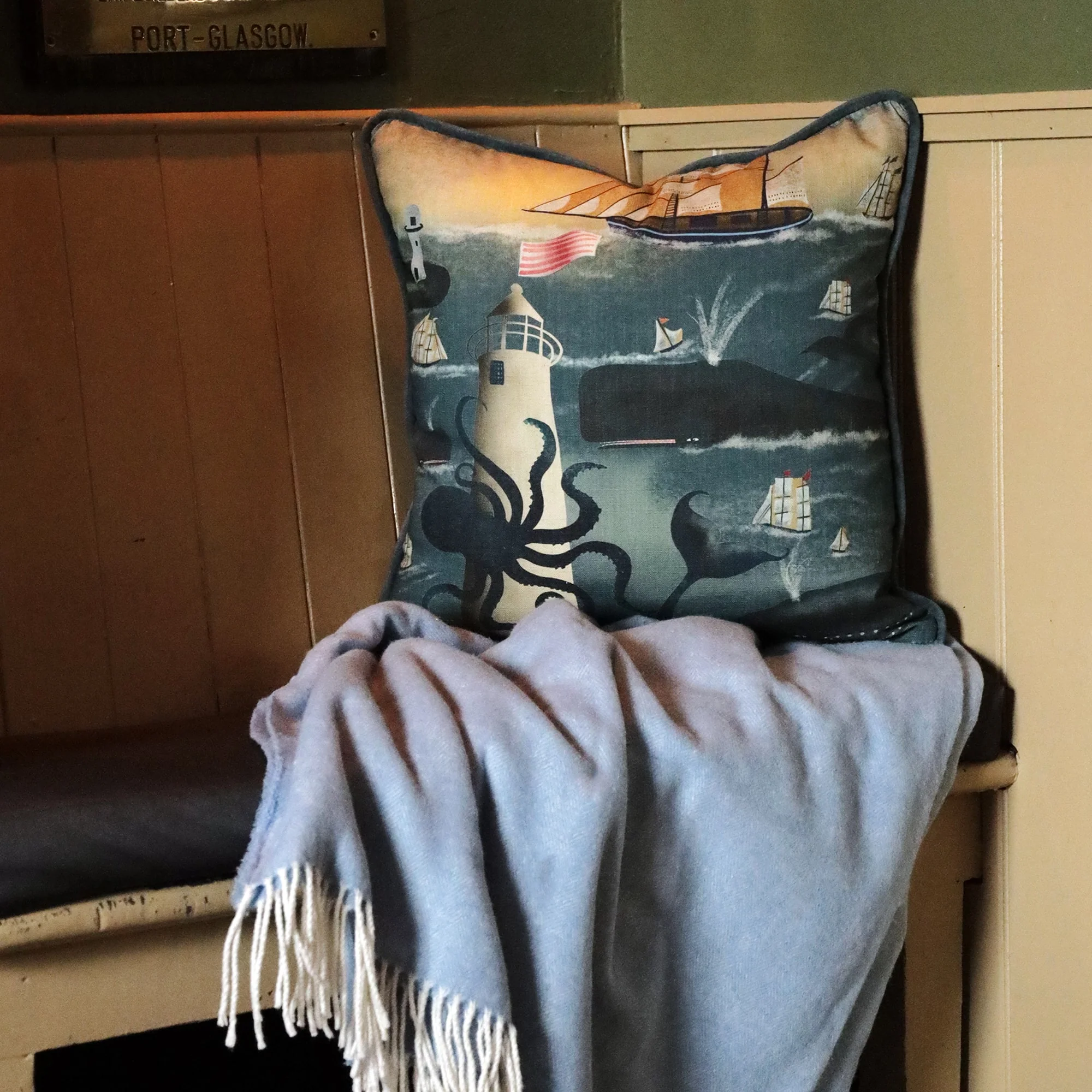 Whale Song Cushion Cover - Image 3